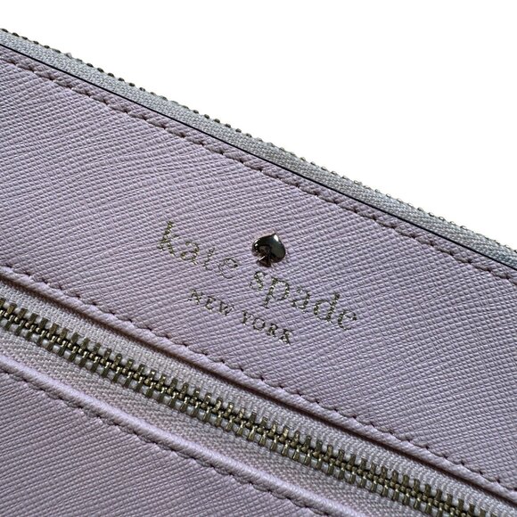 Kate Spade New York Mikas Pond Bee Leather Wristlet in Pale Pink in EUC! - Picture 2 of 7